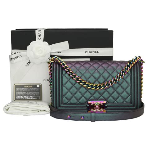 chanel boy purple rainbow|chanel black handbags.